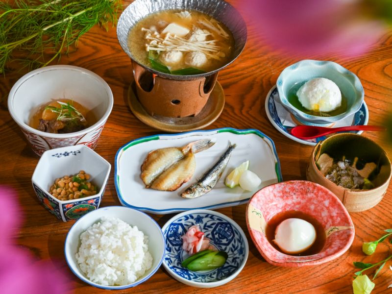 二日目の朝食の全体写真
