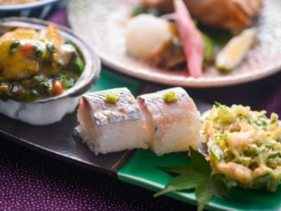 地の野菜を使った一品